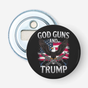 Décapsuleur Dieu Armes Et Trump Aigle Drapeau Américain Vintag