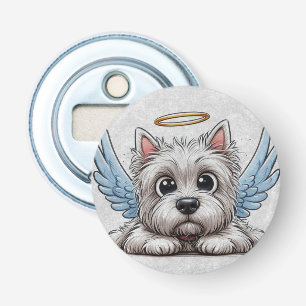 Décapsuleur DigiPups Terrier West Highland Scène de plage pour