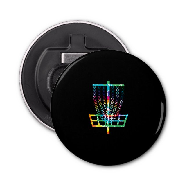 Décapsuleur Disk Golf Basket - Hippie Rainbow Gippie (Devant)