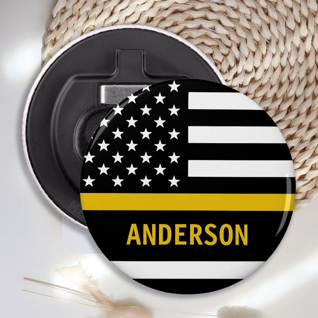 Décapsuleur Dispatcher moderne 911 de la ligne d'or fine (Créateur téléchargé)