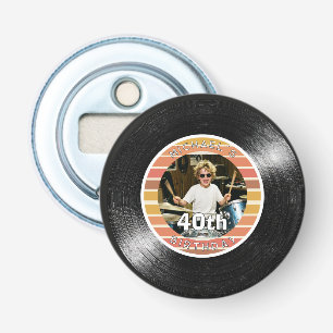Décapsuleur Disque vinyle personnalisé pour 40e anniversaire