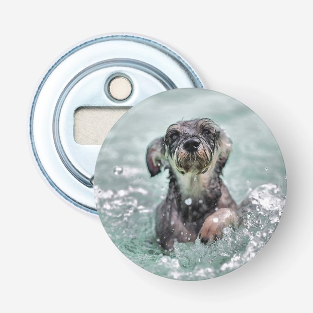 Décapsuleur Doggy Paddle mignon chien nager (Devant)
