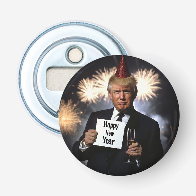 Décapsuleur Donald Trump célèbre le style du Nouvel An (Devant)