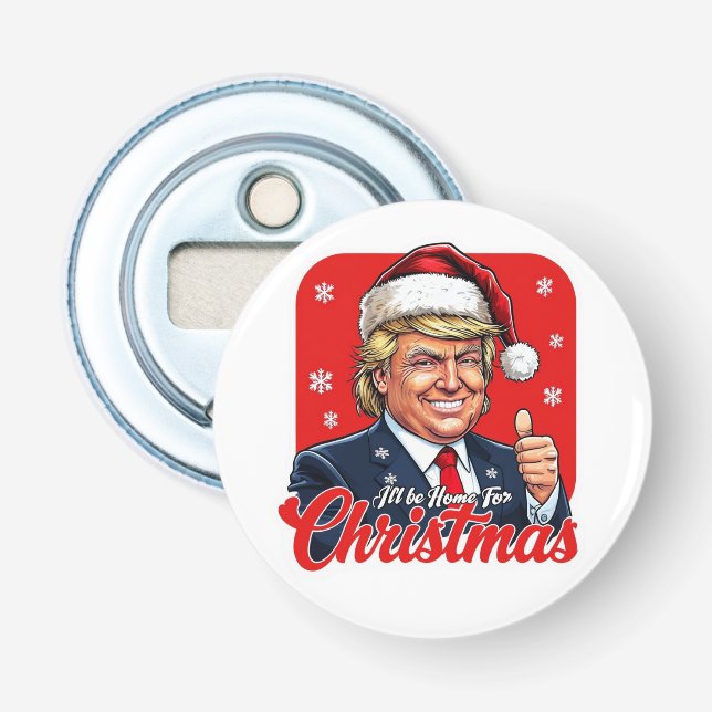 Décapsuleur Donald Trump Christmas Santa Claus Art (Devant)