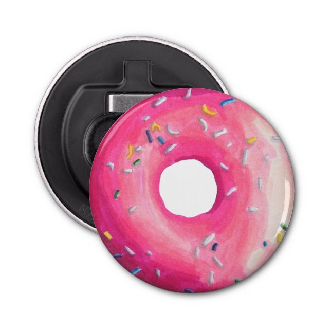Décapsuleur Donut With Pink Frosting And Sprinkles (Devant)