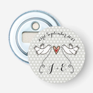 Décapsuleur Doves personnalisées Mariage Bottle Opener Favoris