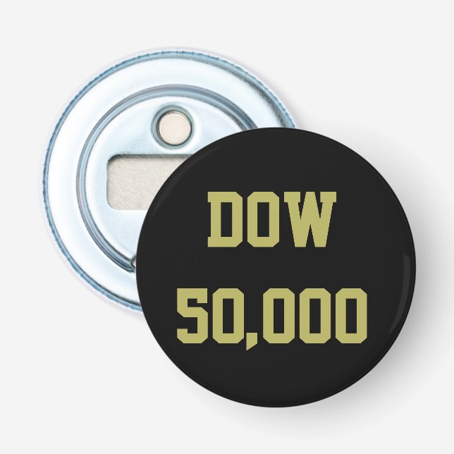 Décapsuleur Dow 50 000 Célébration de la Bourse (Devant)