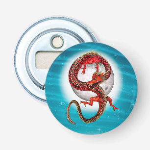Décapsuleur Dragon Lune Rouge Fantastique Artistique