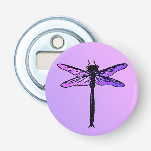 Décapsuleur Dragonfly japonaise vintage, améthyste violet