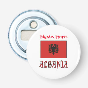 Décapsuleur Drapeau albanais Albanie personnalisé rouge