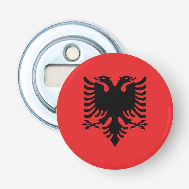 Décapsuleur Drapeau albanais patriotique (Devant)