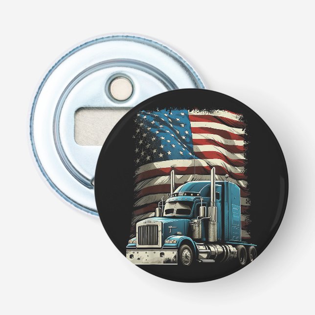 Décapsuleur Drapeau américain de camionnette pour voiture patr (Devant)