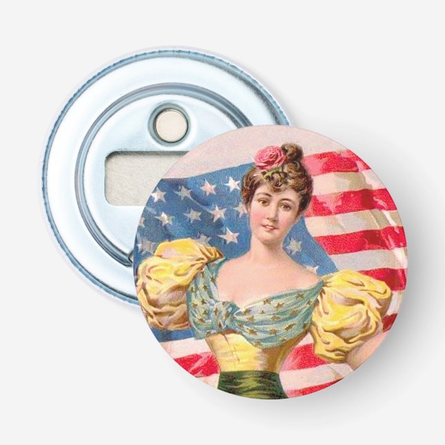 Décapsuleur Drapeau américain Lady Liberty Independence (Devant)