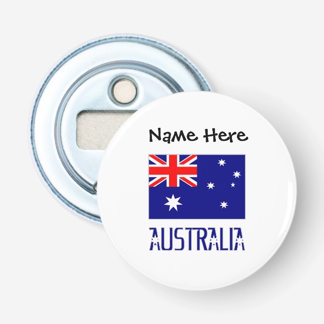 Décapsuleur Drapeau australien personnalisé (Devant)