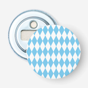 Décapsuleur Drapeau bleu et blanc Bavière Rhombus Motif