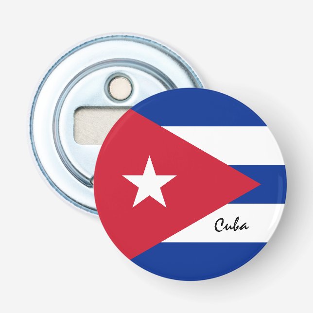 Décapsuleur Drapeau cubain & fête cubaine /boisson sportive (Devant)