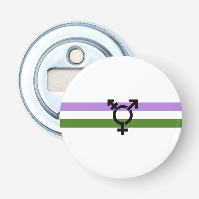 Décapsuleur Drapeau de fierté genderqueer (Devant)