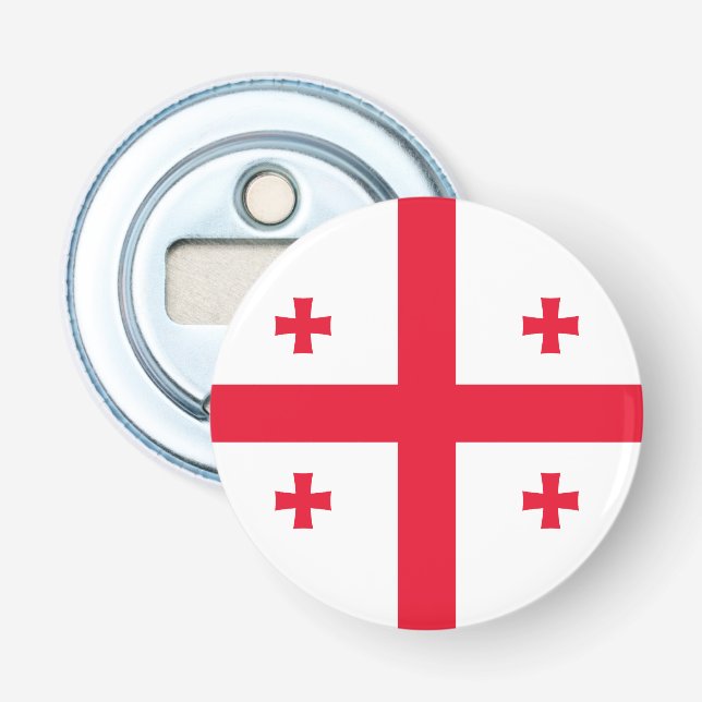 Décapsuleur Drapeau de Géorgie (Devant)