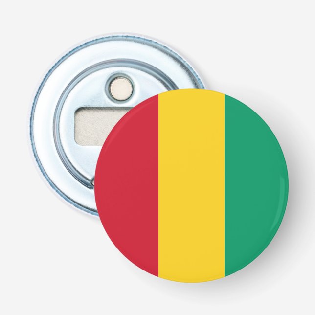 Décapsuleur Drapeau de Guinée (Devant)