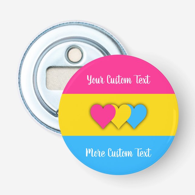 Décapsuleur Drapeau de la fierté de la transexualité avec ouvr (Devant)