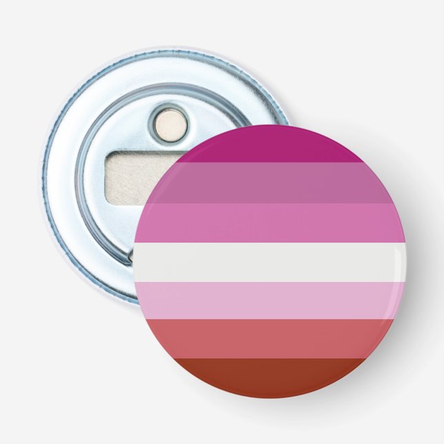 Décapsuleur Drapeau de la fierté lesbienne (Devant)