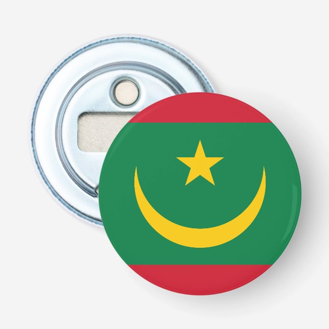 Décapsuleur Drapeau de la Mauritanie (Devant)