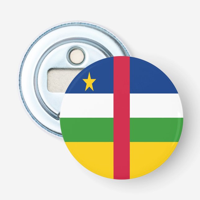 Décapsuleur Drapeau de la République centrafricaine (Devant)