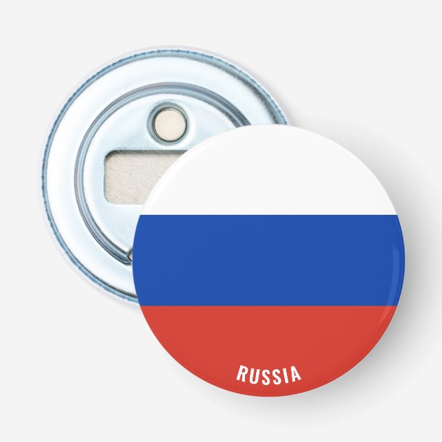 Décapsuleur Drapeau de la Russie joli Patriotic Bottle Ouvrir (Devant)