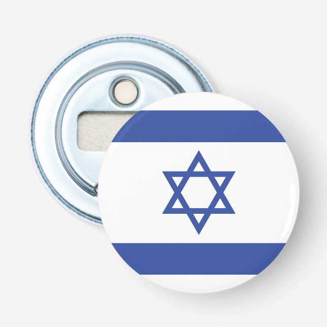 Décapsuleur Drapeau de l'État d'Israël Étoile de David Judaïsm (Devant)