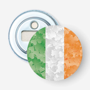 Décapsuleur Drapeau de l'Irlande avec motif shamrock