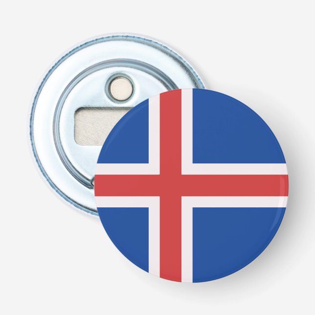Décapsuleur Drapeau de l'Islande (Devant)