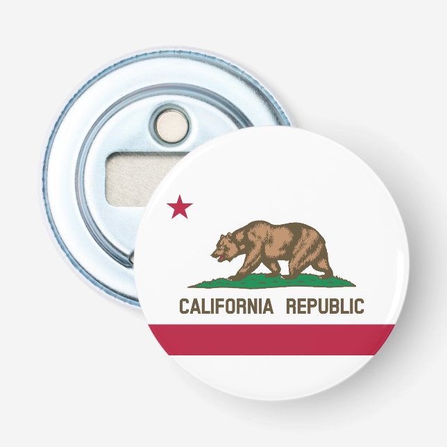 Décapsuleur Drapeau d'État de la République de Californie (Devant)