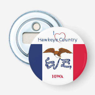 Décapsuleur Drapeau du Patriotique Hawkeyes Iowa