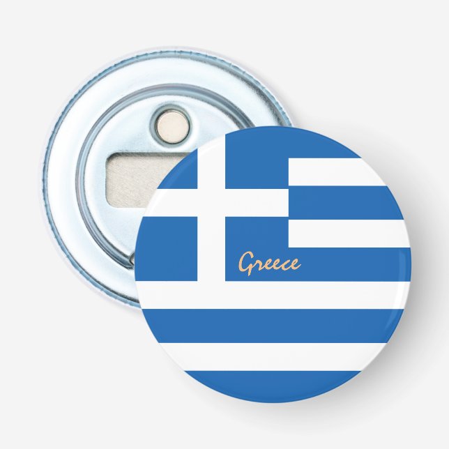 Décapsuleur Drapeau grec & fête grecque /boisson sportive (Devant)