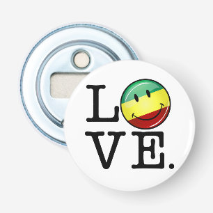 Décapsuleur Drapeau heureux de Rasta d'amour de Rastafarian