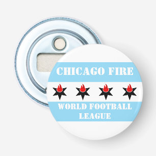 Décapsuleur Drapeau Moderne Vintage de Chicago Fire