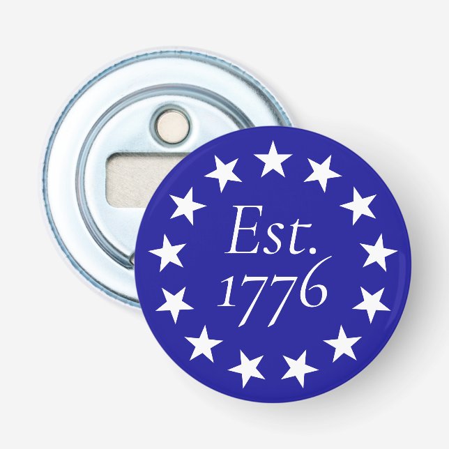 Décapsuleur Drapeau patriotique Betsy Ross Env. 1776 Cadeau (Devant)