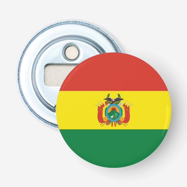 Décapsuleur Drapeau patriotique bolivien (Devant)