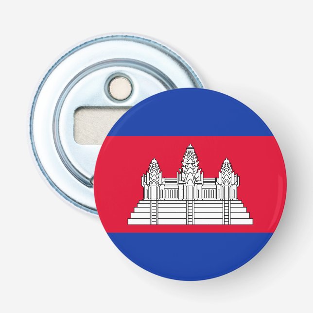 Décapsuleur Drapeau patriotique cambodgien (Devant)