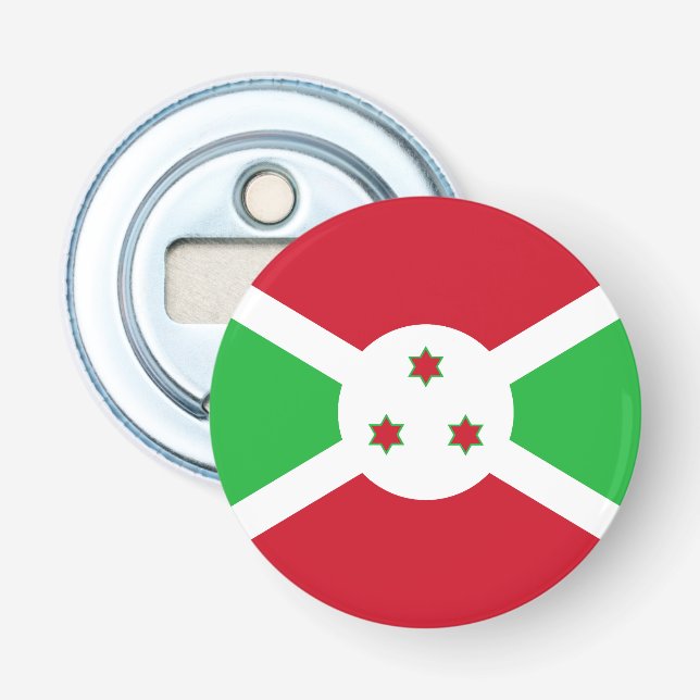 Décapsuleur Drapeau patriotique du Burundi (Devant)