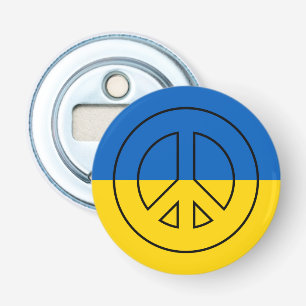 Décapsuleur drapeau ukrainien signe de paix