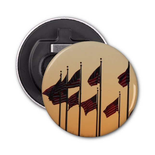 Décapsuleur Drapeaux au coucher du soleil American Patriotic U (Devant)