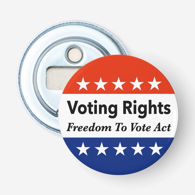 Décapsuleur Droit de vote Loi sur la liberté de vote (Devant)