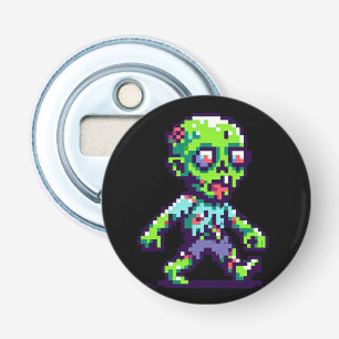 Décapsuleur drôle de zombie Halloween 8 bits 