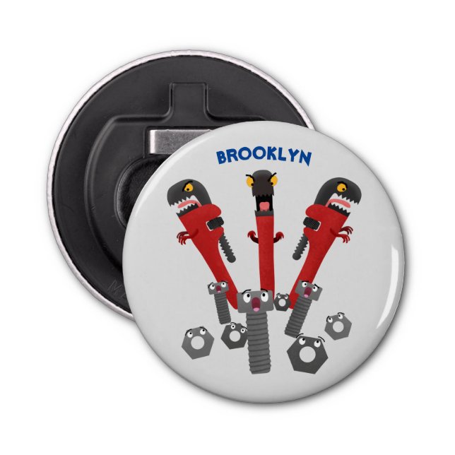 Décapsuleur Drôle outil monstre de clé humour dessin animé (Devant)