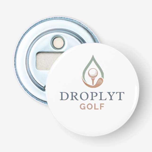 Décapsuleur Droplyt Golf Signature Button Bottle Opener (Devant)