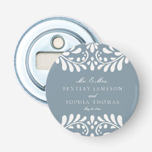 Décapsuleur Dusty Blue Talavera Espagne Fiesta mariage Faveurs