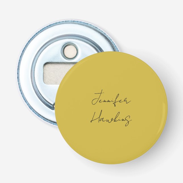 Décapsuleur Écriture manuscrite professionnelle couleur or (Devant)