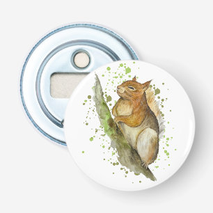 Décapsuleur Écureuil d'aquarelle mignonne