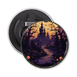 Décapsuleur Éffrayant Halloween Castle Button Bottle Ouverture